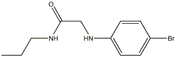 2-[(4-bromophenyl)amino]-N-propylacetamide Struktur