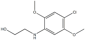 2-[(4-chloro-2,5-dimethoxyphenyl)amino]ethan-1-ol Struktur