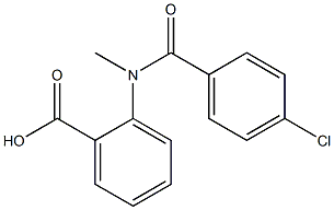 2-[(4-chlorobenzoyl)(methyl)amino]benzoic acid Struktur