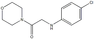 2-[(4-chlorophenyl)amino]-1-(morpholin-4-yl)ethan-1-one Struktur