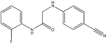 2-[(4-cyanophenyl)amino]-N-(2-fluorophenyl)acetamide Struktur