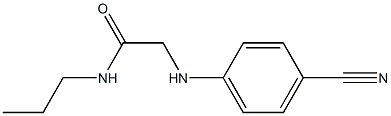 2-[(4-cyanophenyl)amino]-N-propylacetamide Struktur