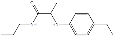 2-[(4-ethylphenyl)amino]-N-propylpropanamide Struktur