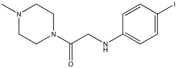 2-[(4-iodophenyl)amino]-1-(4-methylpiperazin-1-yl)ethan-1-one Struktur