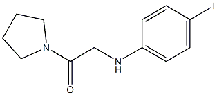 2-[(4-iodophenyl)amino]-1-(pyrrolidin-1-yl)ethan-1-one Struktur