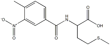 2-[(4-methyl-3-nitrophenyl)formamido]-4-(methylsulfanyl)butanoic acid Struktur