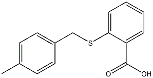 2-[(4-methylbenzyl)thio]benzoic acid Struktur