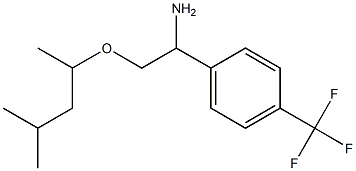 2-[(4-methylpentan-2-yl)oxy]-1-[4-(trifluoromethyl)phenyl]ethan-1-amine Struktur