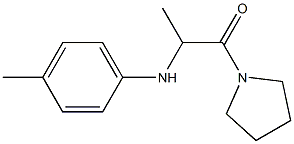 2-[(4-methylphenyl)amino]-1-(pyrrolidin-1-yl)propan-1-one Struktur