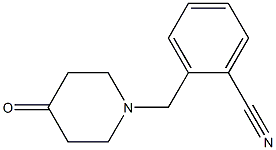 2-[(4-oxopiperidin-1-yl)methyl]benzonitrile Struktur