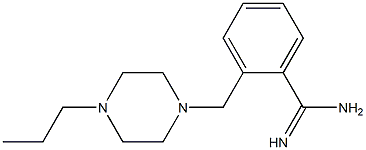 2-[(4-propylpiperazin-1-yl)methyl]benzenecarboximidamide Struktur