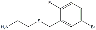 2-[(5-bromo-2-fluorobenzyl)thio]ethanamine Struktur