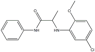 2-[(5-chloro-2-methoxyphenyl)amino]-N-phenylpropanamide Struktur