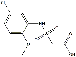 2-[(5-chloro-2-methoxyphenyl)sulfamoyl]acetic acid Struktur