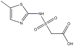 2-[(5-methyl-1,3-thiazol-2-yl)sulfamoyl]acetic acid Struktur