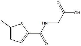 2-[(5-methylthiophen-2-yl)formamido]acetic acid Struktur