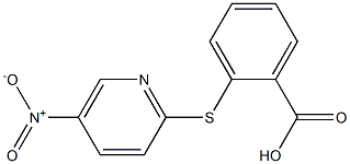 2-[(5-nitropyridin-2-yl)thio]benzoic acid Struktur