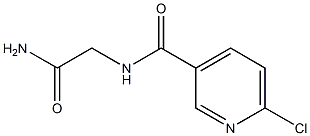 2-[(6-chloropyridin-3-yl)formamido]acetamide Struktur