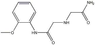 2-[(carbamoylmethyl)amino]-N-(2-methoxyphenyl)acetamide Struktur