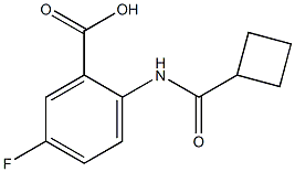 2-[(cyclobutylcarbonyl)amino]-5-fluorobenzoic acid Struktur