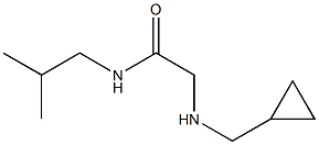 2-[(cyclopropylmethyl)amino]-N-(2-methylpropyl)acetamide Struktur