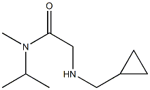 2-[(cyclopropylmethyl)amino]-N-methyl-N-(propan-2-yl)acetamide Struktur