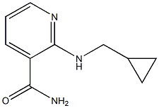 2-[(cyclopropylmethyl)amino]pyridine-3-carboxamide Struktur