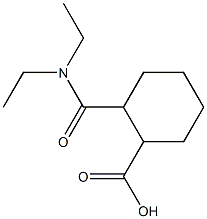 2-[(diethylamino)carbonyl]cyclohexanecarboxylic acid Struktur