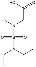 2-[(diethylsulfamoyl)(methyl)amino]acetic acid Struktur