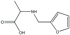 2-[(furan-2-ylmethyl)amino]propanoic acid Struktur