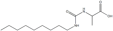 2-[(nonylcarbamoyl)amino]propanoic acid Struktur