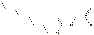 2-[(octylcarbamoyl)amino]acetic acid Struktur