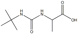 2-[(tert-butylcarbamoyl)amino]propanoic acid Struktur