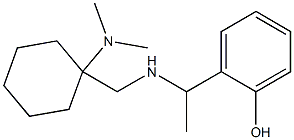 2-[1-({[1-(dimethylamino)cyclohexyl]methyl}amino)ethyl]phenol Struktur