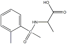 2-[1-(2-methylphenyl)acetamido]propanoic acid Struktur