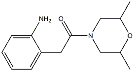 2-[2-(2,6-dimethylmorpholin-4-yl)-2-oxoethyl]aniline Struktur