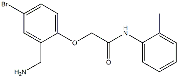 2-[2-(aminomethyl)-4-bromophenoxy]-N-(2-methylphenyl)acetamide Structure