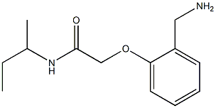 2-[2-(aminomethyl)phenoxy]-N-(sec-butyl)acetamide Struktur