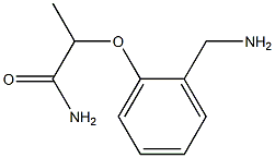 2-[2-(aminomethyl)phenoxy]propanamide Struktur