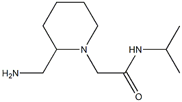 2-[2-(aminomethyl)piperidin-1-yl]-N-(propan-2-yl)acetamide Struktur