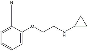 2-[2-(cyclopropylamino)ethoxy]benzonitrile Struktur