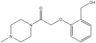 2-[2-(hydroxymethyl)phenoxy]-1-(4-methylpiperazin-1-yl)ethan-1-one Struktur