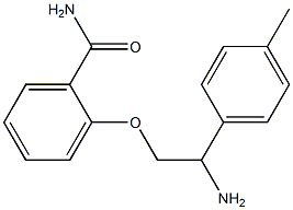 2-[2-amino-2-(4-methylphenyl)ethoxy]benzamide Struktur