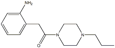 2-[2-oxo-2-(4-propylpiperazin-1-yl)ethyl]aniline Struktur