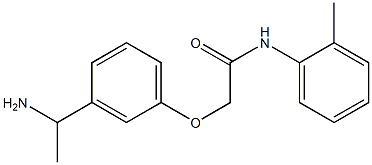 2-[3-(1-aminoethyl)phenoxy]-N-(2-methylphenyl)acetamide Struktur