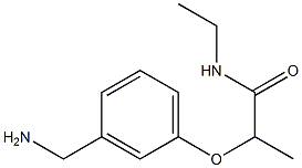 2-[3-(aminomethyl)phenoxy]-N-ethylpropanamide Struktur