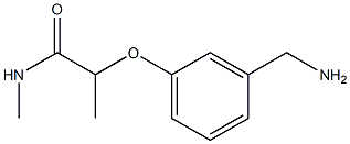 2-[3-(aminomethyl)phenoxy]-N-methylpropanamide Struktur