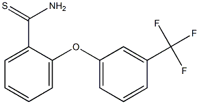 2-[3-(trifluoromethyl)phenoxy]benzene-1-carbothioamide Struktur