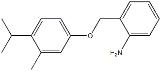 2-[3-methyl-4-(propan-2-yl)phenoxymethyl]aniline Struktur