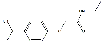 2-[4-(1-aminoethyl)phenoxy]-N-ethylacetamide Struktur